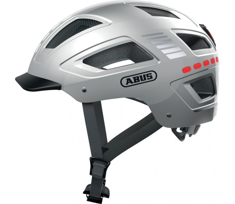 CASQUE ABUS URBAN HYBAN 2.0 LED GRIS T.M (52-58CM)